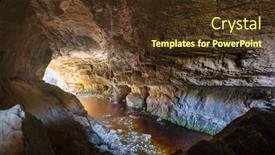  Presentation with cave - Slides with unusual-cave-landscapes-in-new background and a tawny brown colored foreground