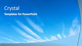  Presentation with blue sky - Colorful slides enhanced with unusual-cloud-as-a-wing backdrop and a gray colored foreground