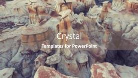  Presentation with wilderness - Slide set with unusual-desert-landscapes-in-bisti background and a gray colored foreground