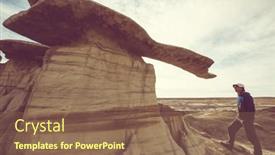  Presentation with wilderness - Slide set with unusual-desert-landscapes-in-bisti background and a violet colored foreground