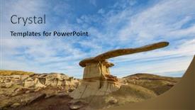  Presentation with wilderness - Presentation with unusual-desert-landscapes-in-bisti background and a teal colored foreground