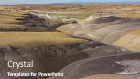  Presentation with wilderness - Slide deck consisting of unusual-desert-landscapes-in-bisti background and a  colored foreground
