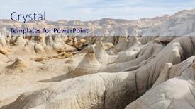  Presentation with wilderness - Slides enhanced with unusual-desert-landscapes-in-bisti background and a sky blue colored foreground