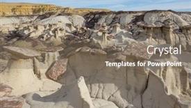  Presentation with wilderness - Slides consisting of unusual-desert-landscapes-in-bisti background and a violet colored foreground