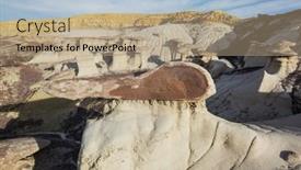  Presentation with wilderness - Theme enhanced with unusual-desert-landscapes-in-bisti background and a coral colored foreground