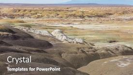  Presentation with wilderness - Theme consisting of unusual-desert-landscapes-in-bisti background and a tawny brown colored foreground