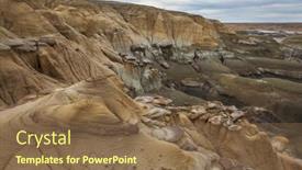  Presentation with wilderness - Slides enhanced with unusual-desert-landscapes-in-bisti background and a  colored foreground
