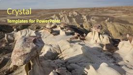  Presentation with wilderness - PPT theme having unusual-desert-landscapes-in-bisti background and a violet colored foreground