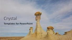  Presentation with wilderness - PPT theme having unusual-desert-landscapes-in-bisti background and a  colored foreground