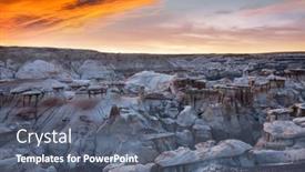  Presentation with wilderness - Slide set with unusual-desert-landscapes-in-bisti background and a  colored foreground