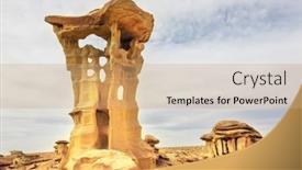  Presentation with wilderness - Theme featuring unusual-desert-landscapes-in-bisti background and a  colored foreground