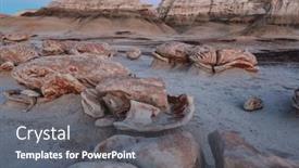  Presentation with wilderness - Presentation design having unusual-desert-landscapes-in-bisti background and a  colored foreground