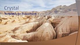  Presentation with wilderness - PPT theme having unusual-desert-landscapes-in-bisti background and a  colored foreground