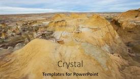  Presentation with wilderness - Presentation design with unusual-desert-landscapes-in-bisti background and a  colored foreground