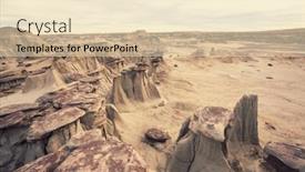  Presentation with wilderness - Theme with unusual-desert-landscapes-in-bisti background and a lemonade colored foreground