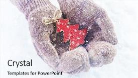  Presentation with white snow - Audience pleasing PPT layouts consisting of a white snow background backdrop and a sky blue colored foreground