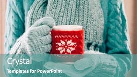  Presentation with hot tea - Cool new presentation theme with hot cocoa tea or coffee backdrop and a teal colored foreground