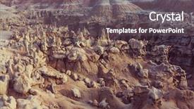  Presentation with fantasy - Audience pleasing theme consisting of unusual fantasy canyon backdrop and a gray colored foreground