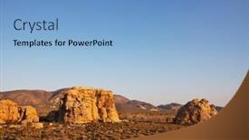  Presentation with joshua tree national park - PPT theme having unusual-joshua-tree-national-park background and a light blue colored foreground