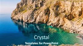  Presentation with lagoon - Slides having unusual-lagoon-and-wild-beach background and a ocean colored foreground