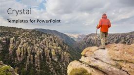  Presentation with arizona - PPT theme having unusual-landscape-at-the-chiricahua background and a lemonade colored foreground