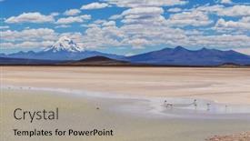  Presentation with adventure - Presentation theme having unusual-mountains-landscapes-in-bolivia background and a light gray colored foreground