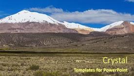  Presentation with adventure - Presentation featuring unusual-mountains-landscapes-in-bolivia background and a tawny brown colored foreground