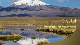  Presentation with adventure - PPT theme having unusual-mountains-landscapes-in-bolivia background and a tawny brown colored foreground