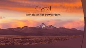  Presentation with adventure - Slide deck with unusual-mountains-landscapes-in-bolivia background and a coral colored foreground