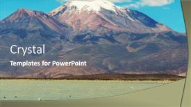  Presentation with adventure - PPT theme enhanced with unusual-mountains-landscapes-in-bolivia background and a ocean colored foreground