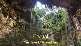  Presentation with natural - Presentation design having unusual-natural-landscapes-ik-kil background and a tawny brown colored foreground