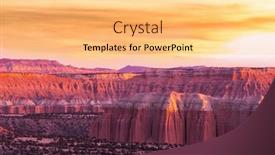  Presentation with capitol - Theme with unusual-natural-landscapes-in-capitol background and a  colored foreground