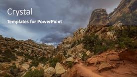  Presentation with utah - Presentation theme consisting of unusual-natural-landscapes-in-capitol background and a gray colored foreground