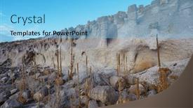  Presentation with lake - Slide deck consisting of unusual-natural-landscapes-the-crowley background and a light blue colored foreground