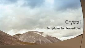  Presentation with tundra - Audience pleasing PPT theme consisting of unusual-natural-landscapes-tundra backdrop and a light gray colored foreground