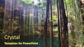  Presentation with tropical - Slide set enhanced with unusual-natural-tropical-landscapes-ik background and a tawny brown colored foreground