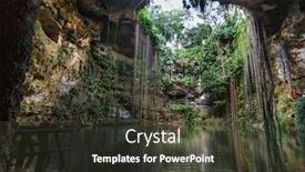  Presentation with tropical - Audience pleasing slide set consisting of unusual-natural-tropical-landscapes-ik backdrop and a tawny brown colored foreground