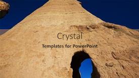  Presentation with cappadocia - Slide deck featuring unusual-rock-formation-in-famous background and a coral colored foreground