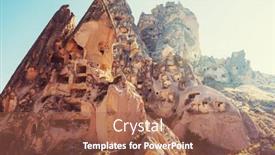  Presentation with cappadocia - Slide set with unusual-rock-formation-in-famous background and a red colored foreground