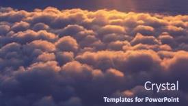  Presentation with storm clouds - Cool new presentation theme with unusual-storm-clouds-at-sunset backdrop and a tawny brown colored foreground
