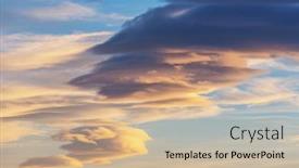  Presentation with storm clouds - Slides enhanced with unusual-storm-clouds-at-sunset background and a soft green colored foreground