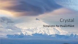  Presentation with storm clouds - Slide deck enhanced with unusual-storm-clouds-over background and a light gray colored foreground