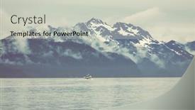  Presentation with united states unity - Presentation theme with unusual summer landscapes of alaska united states background and a light gray colored foreground