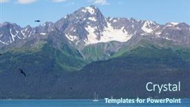  Presentation with united states - Beautiful slide deck featuring unusual-summer-landscapes-of-alaska backdrop and a ocean colored foreground