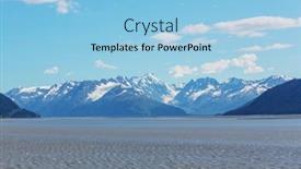  Presentation with united states - Theme with unusual-summer-landscapes-of-alaska background and a light blue colored foreground