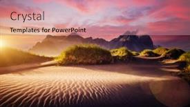  Presentation with batman - Presentation design enhanced with unusual-view-of-stokksnes-cape background and a coral colored foreground