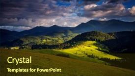  Presentation with artistic - Amazing PPT theme having artistic picture discover the world backdrop and a tawny brown colored foreground