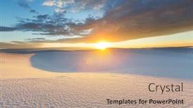  Presentation with white sand - Audience pleasing slides consisting of unusual-white-sand-dunes backdrop and a coral colored foreground