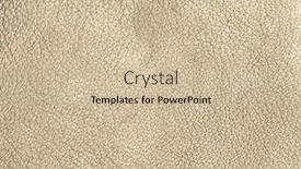  Presentation with leather - Theme enhanced with unusual-yellow-leather-texture background and a soft green colored foreground