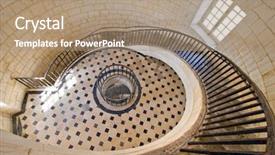  Presentation with stairway - Presentation with bottom up - cordouan king's lighthouse luxurious stairway background and a coral colored foreground